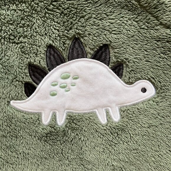 Pekkle 9M Olive Green Dinosaur Fuzzy Sweatshirt VGUC Baby Boy - Picture 16 of 16